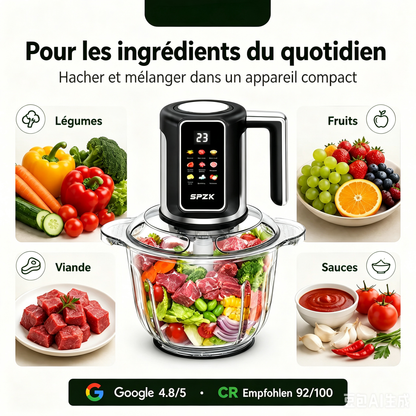 🔪Hachoir de cuisine sans fil alimenté par USB pour la viande, les sauces et plus encore – rapide, hygiénique et facile ! 🍖🥦