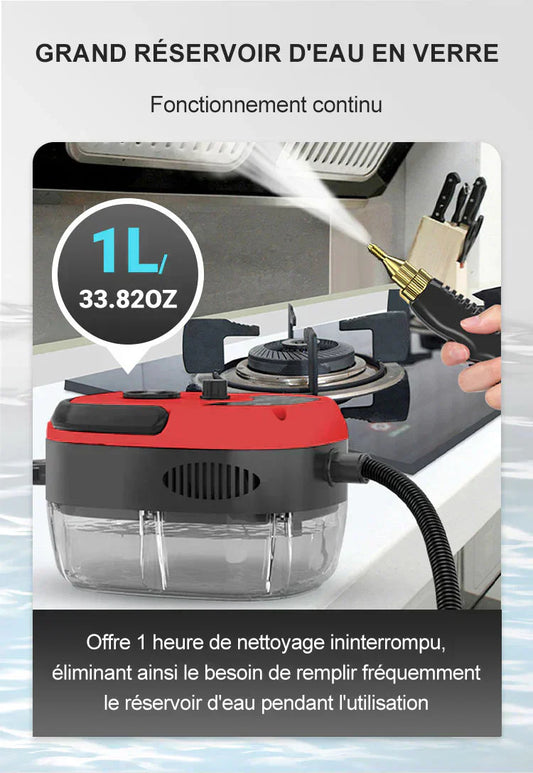 ✨Livraison gratuite ! 2500W Nettoyeur à Vapeur à Haute Température Pressurisée Portatif✨
