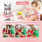 🎁Meilleur Cadeau pour Enfant🍳Mini Cuisine Jouet de Vraie Cuisine pour Enfants – Coffret 22 Pièces