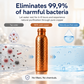 💧 Gourde premium en cuivre massif 100 % – Sans plastique et inspirée de l'Ayurveda