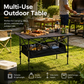 🌄 50% DE RÉDUCTION ! 🏕️ Table de Camping Pliante Portable – Acier Carboné – Plateau Enroulable & Montage Rapide for Plein Air