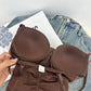 🔥 Offre spéciale 50 % de réduction 🔥Body Shapewear avec soutien-gorge | Taille réglable amincissante froncée✨