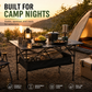 🌄 50% DE RÉDUCTION ! 🏕️ Table de Camping Pliante Portable – Acier Carboné – Plateau Enroulable & Montage Rapide for Plein Air