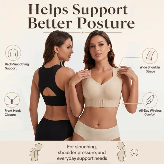 🏆 50% DE RÉDUCTION ! 💐Soutien-gorge sans armatures AlignLift Posture-Perfect : confort optimal toute la journée, respirant et idéal pour l’été 💕.