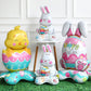 🐰 61% DE RÉDUCTION ! 🎉 Ballons 3D sur Pied pour Pâques – Géants Lapin/Carotte/Poussin/Œuf – Décoration Festive, Gonflage à l'Air & Parfait pour Enfants/Jardin 🌷