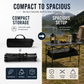 🌄 50% DE RÉDUCTION ! 🏕️ Table de Camping Pliante Portable – Acier Carboné – Plateau Enroulable & Montage Rapide for Plein Air