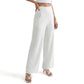 Pantalon large élastique taille haute pour femme - super extensible