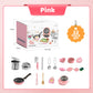 🎁Meilleur Cadeau pour Enfant🍳Mini Cuisine Jouet de Vraie Cuisine pour Enfants – Coffret 22 Pièces