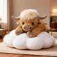 Jouet Nouveau Cadeau de Noël 🐂🎁 Peluche Mignonne de Vache des Highlands en Dessin Animé