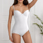 🔥 Offre spéciale 50 % de réduction 🔥Body Shapewear avec soutien-gorge | Taille réglable amincissante froncée✨