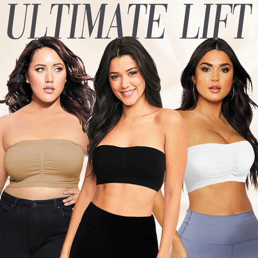 👙Achetez 2, Livraison Gratuite ! Soutien-gorge Bandeau Sans Coutures Ultimate Lift – Maintien Complet Sans Bretelles, Tube Top Froncé, Confort Anti-Glissement, Soutien-gorge Sans Armatures