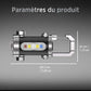 Lampe torche portable rechargeable et lumineuse pour porte-clés