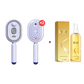 🎉 Brosse Électrique Cheveux – Spray Hydratant, Massage & Lissant Instantané ✨📦