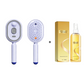 🎉 Brosse Électrique Cheveux – Spray Hydratant, Massage & Lissant Instantané ✨📦