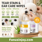🌿 1 acheté 1 offert 🐶 Lingettes nettoyantes yeux et oreilles – À base de plantes, sans parfum, nettoie en douceur les yeux et les oreilles de votre compagnon à quatre pattes 🐱💚