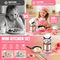 🎁Meilleur Cadeau pour Enfant🍳Mini Cuisine Jouet de Vraie Cuisine pour Enfants – Coffret 22 Pièces