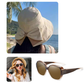 👒 PROMO LIMITÉE 50% DE RÉDUCTION ! ✨ Chapeau de Soleil Femme – Bords Extra Larges, 360° Couverture, Flexible 🌞
