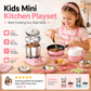 🎁Meilleur Cadeau pour Enfant🍳Mini Cuisine Jouet de Vraie Cuisine pour Enfants – Coffret 22 Pièces
