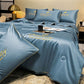 Linge de lit 4 pièces lavable et rafraîchissant