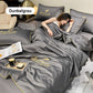 Linge de lit 4 pièces lavable et rafraîchissant
