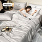 Linge de lit 4 pièces lavable et rafraîchissant