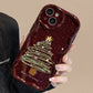 Coque de Téléphone de Noël à Couverture Complète avec Lanière