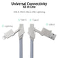 Câble de chargement multi USB 4 en 1