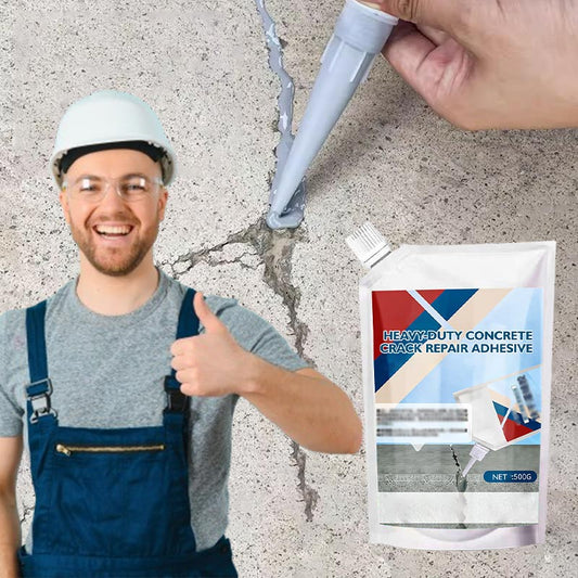 🔥🏗️ PROMO FLASH 50% ! Adhésif Robuste Réparation Fissures Béton – 200g/500g, Imperméable, Prise Rapide, Haute Résistance, Idéal Intérieur & Extérieur 🧱