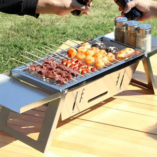⏳Remise limitée de 50 %🎁Gril d'extérieur pliable en acier inoxydable