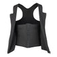 Gilet d'entraînement avec effet ventre plat et fermeture éclair pour homme