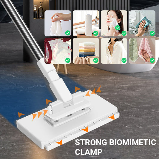 🎁 Achetez 2, obtenez 1 gratuit ! 🧹✨ Balai-serpillère anti-poussière jetable avec 4 chiffons réutilisables – Pratique et efficace 🚀🌟