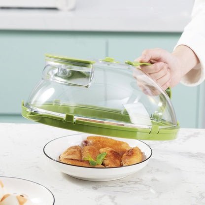 💎 80% DE RÉDUCTION ! 💎 Couvercle Transparent Anti-Éclaboussures pour Micro-ondes – Poignée Ergonomique, Réservoir d’Eau & Évent 360° 🔥🍲