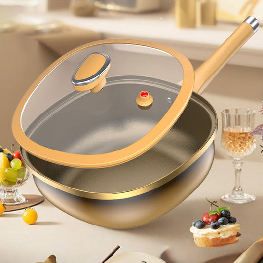 🔥 69 % DE RÉDUCTION ! 🍳✨ Pot anti-adhésif en alliage de titane de 12 pouces avec couvercle 🍲💫