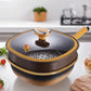 🔥 69 % DE RÉDUCTION ! 🍳✨ Pot anti-adhésif en alliage de titane de 12 pouces avec couvercle 🍲💫