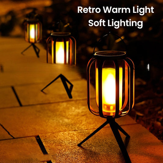 ✨️55 % de réduction✨️Lampe d'extérieur en forme de lanterne solaire avec 4 modes d'éclairage