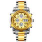 ⌚Montre Analogique-Numérique Militaire Étanche pour Hommes – 48mm, Multifonction & Bracelet en Acier Inoxydable ! 🕰️💪