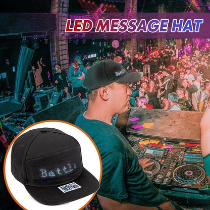 💬 Faites Briller vos Messages | Casquette LED Pilotée par App | Étanche pour Fêtes & Sports ✨【-50%】