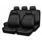 📢📢50% DE RÉDUCTION !! Livraison gratuite⏰ Ensemble de 9 housses de siège auto en cuir – Ajustement universel, durables & faciles d'entretien – Parfaites pour le confort & la protection en voiture 🚗