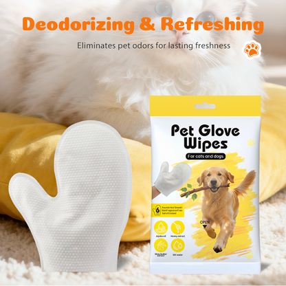 Lingettes de toilettage pour chiens et chats - Lot de 6