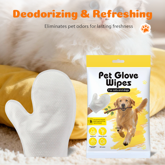 Lingettes de toilettage pour chiens et chats - Lot de 6