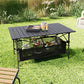 🌄 50% DE RÉDUCTION ! 🏕️ Table de Camping Pliante Portable – Acier Carboné – Plateau Enroulable & Montage Rapide for Plein Air