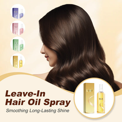 Spray d'Huile Capillaire Sans Rinçage – Lissage, Brillance Longue Durée