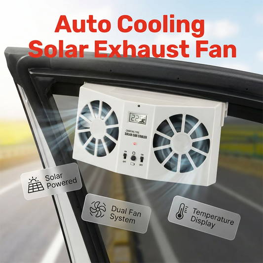💎 PROMO NOUVEAUTÉS 2026 – 50% ! 🌞 Ventilateur d’Extraction Solaire pour Voiture – Double Turbo, Écran LCD Température & Alimentation Écologique – Rafraîchissez Votre Habitacle sans Électricité 🚗❄️✨