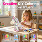 🦄🎨🧸 OFFRE LIMITÉE 50% DE RÉDUCTION! Kit de peluche licorne à colorier soi-même – Colorez votre propre peluche douce, peintures et pinceau inclus, créez un ami pastel unique – Parfait pour enfants, ados et âmes créatives 🌈✨