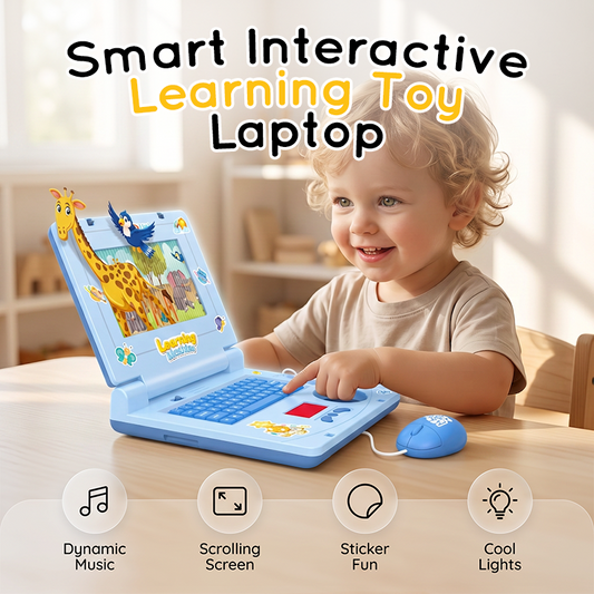 💻 55 % DE RÉDUCTION ! 🧸 Ordinateur portable jouet interactif de simulation – Lumières, sons et jeux éducatifs – Stimule de manière ludique la créativité et la motricité des enfants 🎵