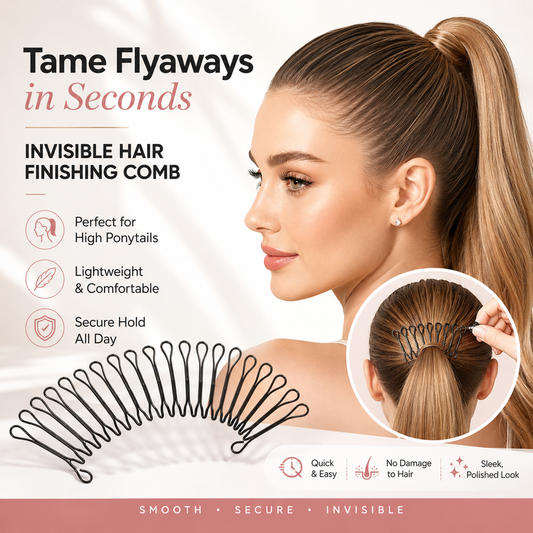 Peigne à Cheveux Invisible Flexible Anti-Frisottis