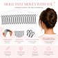 Peigne à Cheveux Invisible Flexible Anti-Frisottis