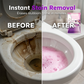🚽✨ Poudre nettoyante moussante automatique pour cuvette WC, élimine calcaire et mauvaises odeurs sans frotter ✨