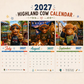 ✨️Surprise : 50 % de réduction ! 🐮Que mai 2027 vous apporte une chance incroyable ! 🔥Calendrier mural humoristique « Highland Cow » 2027 | Calendrier mural au format A4 |