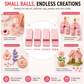 💅 OFFRE ÉCLAIR – 50 % DE RÉDUCTION ! 🎨 Plaques pour façonner des billes d'argile – 4 tailles précises (2/3/4/5 mm), double face, en PLA léger, pour ongles 3D/bijoux/miniatures – rose/gris/blanc 🏆